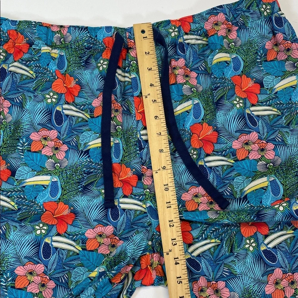 Tommy Bahama Tropical Swim Trunks Blue Floral Beach Board Shorts Size XL